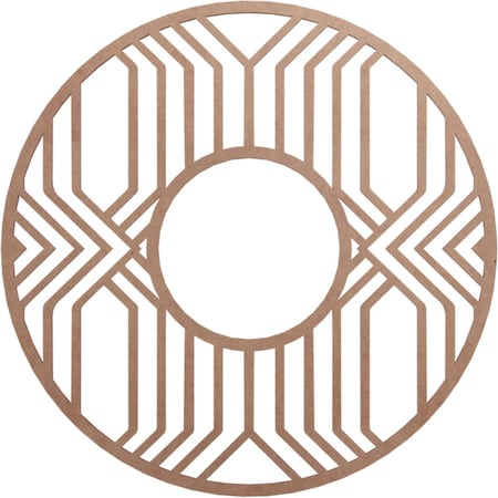 Ekena Millwork Empire Wood Fretwork Pierced Ceiling Medallion, Wood (Paint Grade), 24"OD x 8 3/4"ID x 3/8"T CMWP24X24X0375EPMF